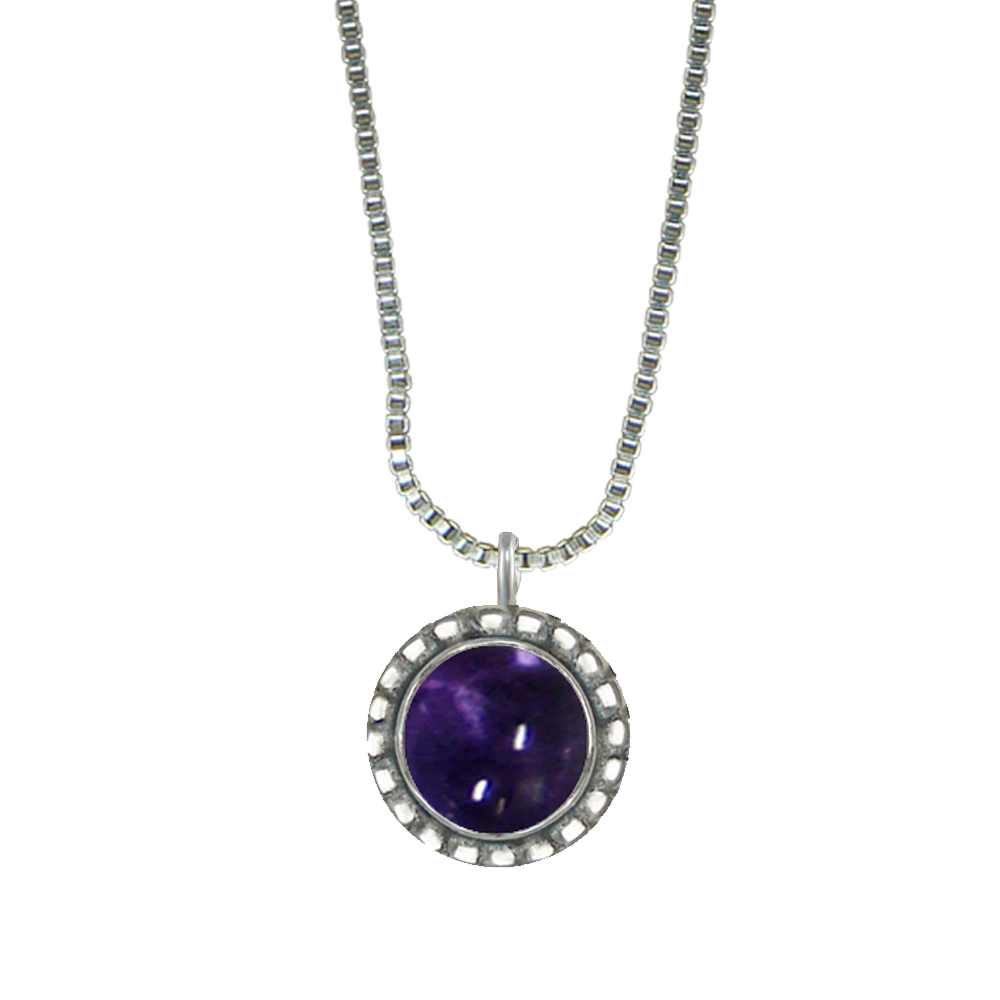 Sterling Silver Little Iolite Pendant Necklace